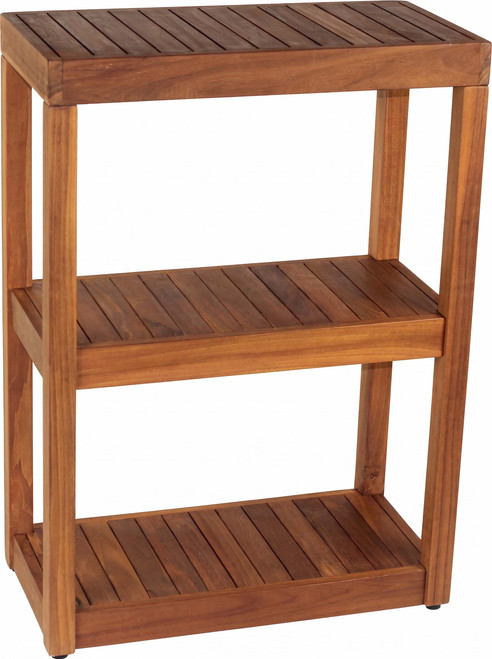 The Original Sula Rectangle Three Tier Teak Bath Stand