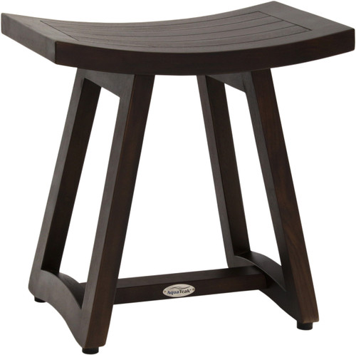 Patented 18" Asia Buru Mocha-Shield Teak Shower Bench