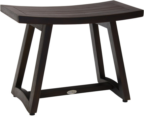Patented 24" Asia Buru Mocha-Shield Teak Shower Bench