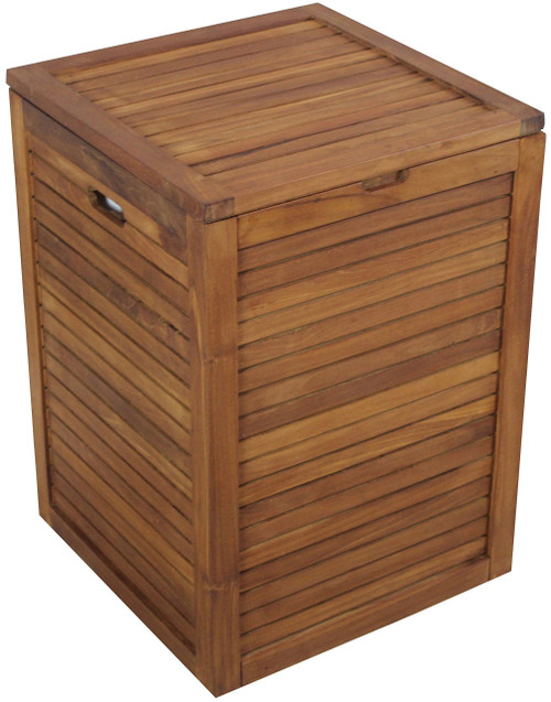 The Original Spa Large Size Teak Laundry or Storage Hamper