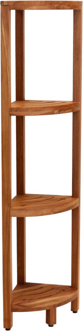 Kai Four-Tier Corner Teak Bath Stand