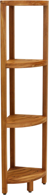 The Original Kai™ Corner Teak Bath Shelf - Luxury Teak Storage I