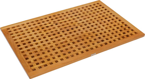 AquaTeak Grate Kitchen Anti-Fatigue Floor Mat Brown