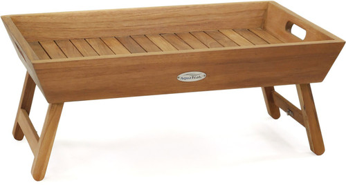 Manada Teak Bed Tray with Fold Out Legs