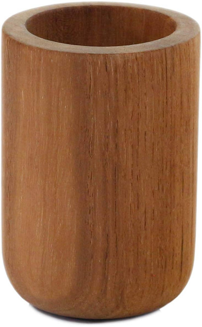 Manada 7.5" Tall Teak Storage Cup
