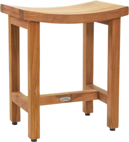 18" Sumba™ Teak Shower Bench with Elevated Height