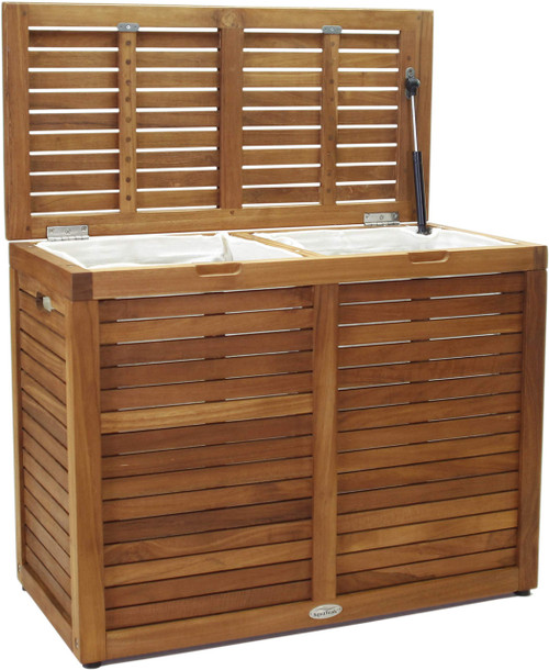 Spa Medium-Sized Double Teak Laundry & Storage Hamper