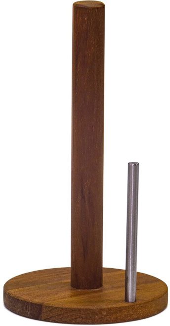 Manada Teak & Stainless Steel Paper Towel Holder