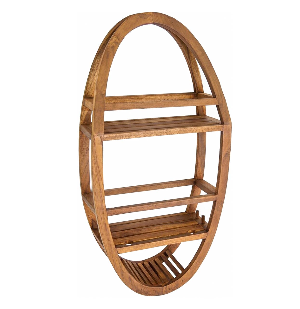 The Original Moa™ Small Teak Shower Caddy