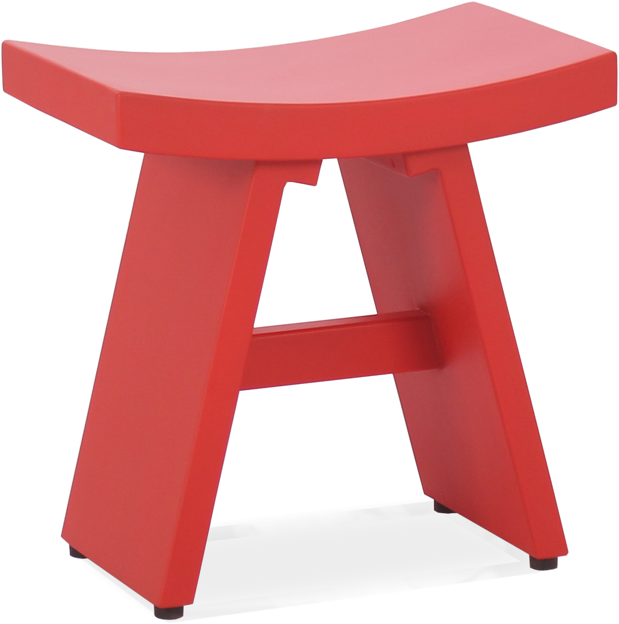 18" Asia® Decorative Wood Bench in red.