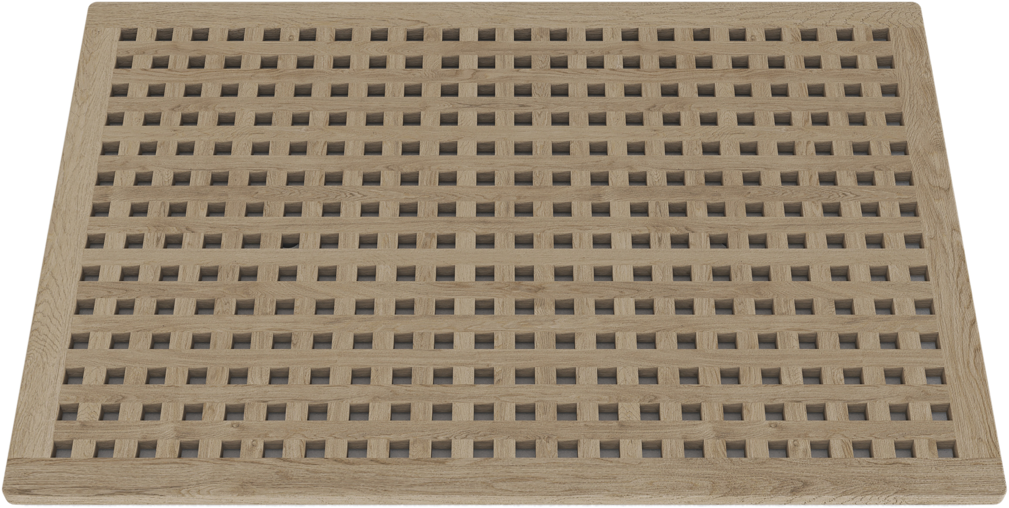 AquaTeak Grate Kitchen Anti-Fatigue Teak Floor Mat