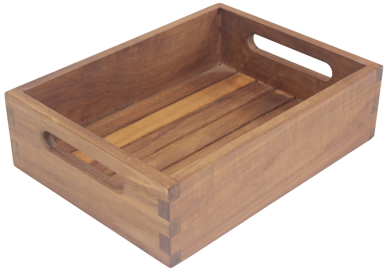 Moa™ Small Size Teak Storage Tray - Aqua Teak