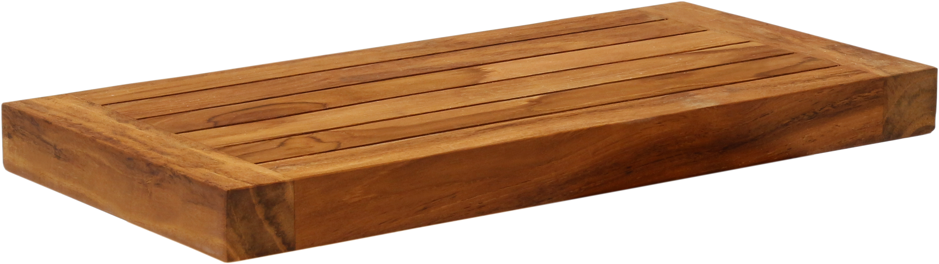 Sermata 3 Thick 18 Wide Floating Hollow Teak Wall Shelf