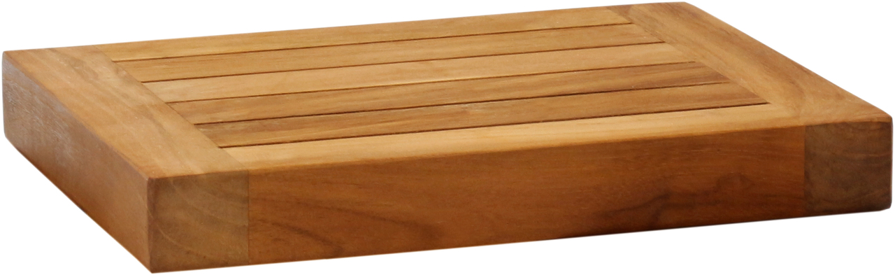 The Original Moa™ Straight Teak Shower Shelf