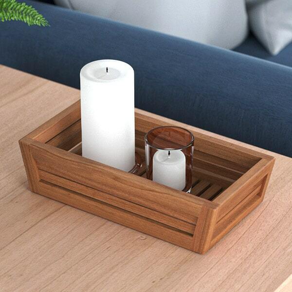 Paper Towel Holder Drawer Teak Wood Natural Texture Resort Spa Kitchen  Napkin