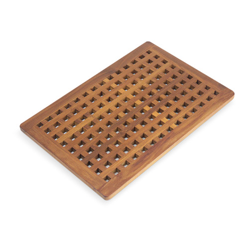 AquaTeak The Original Grate Teak Bath Shower Mat