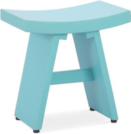 The 18" Asia® Decorative Wood Bench in blue.