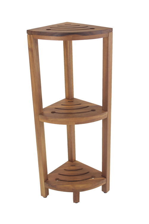 The Original Kai™ Corner Teak Shower Shelf