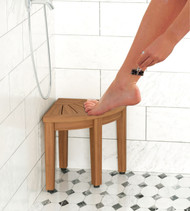 12" Kai™ Corner OptiAREA™ Teak Shaving & Washing Foot Rest