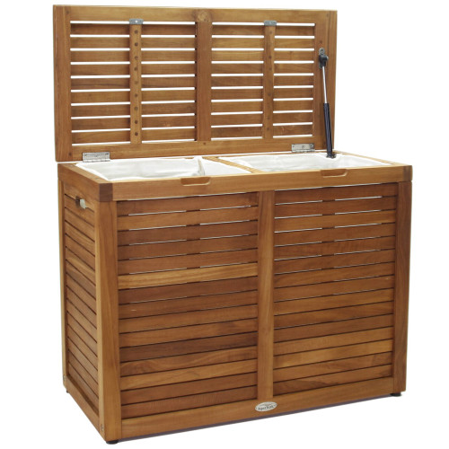 Spa™ Medium-Size Double Teak Laundry or Storage Hamper