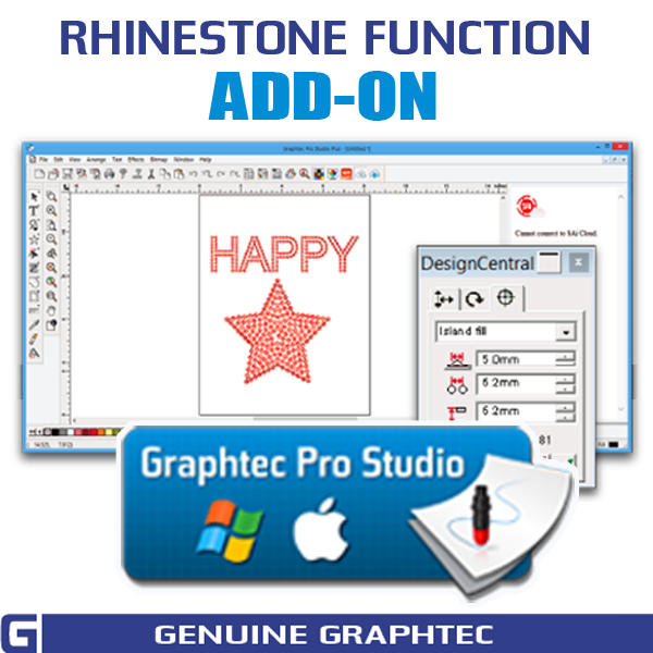 Rhinestone Function Add-on for Graphtec Pro Studio