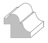 Cove Inset Panel Mould Cap for 1/2" Panels: 1" x 7/8" in Poplar Wood. For use with 1/2" panels.