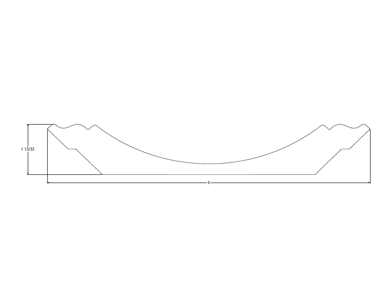Cove 9 Crown Moulding