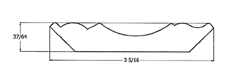 Cove 3 Crown Moulding