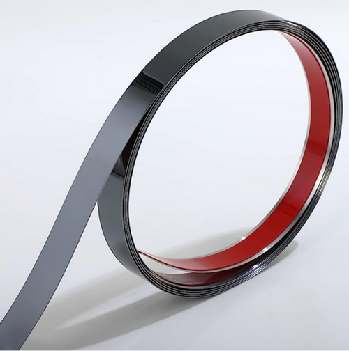 Black Matte - Stainless Steel Peel and Stick Flexible Moulding Black Matte - Stainless Steel Peel and Stick Flexible Moulding