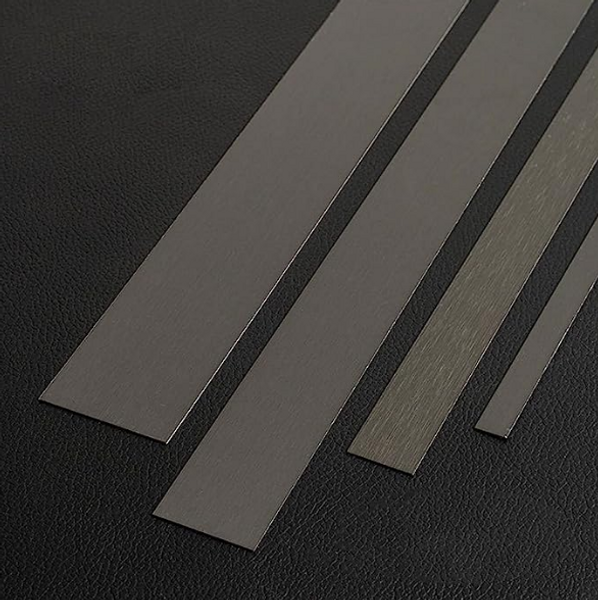 Black Matte - Stainless Steel Peel and Stick Flexible Moulding