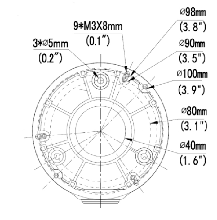 AC-320JB Dimensions