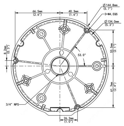 AC-820JB Dimensions