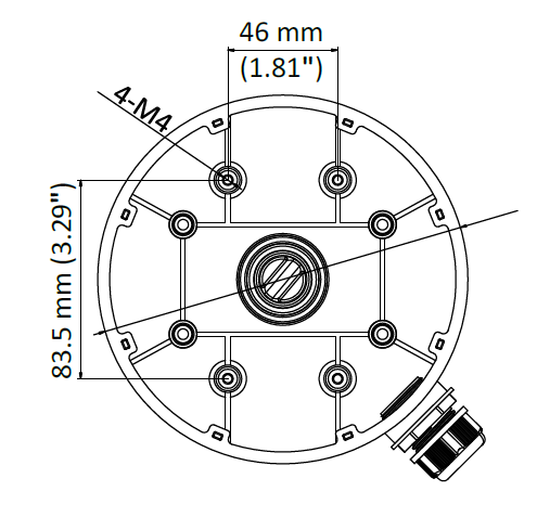 AC-830JB Dimensions