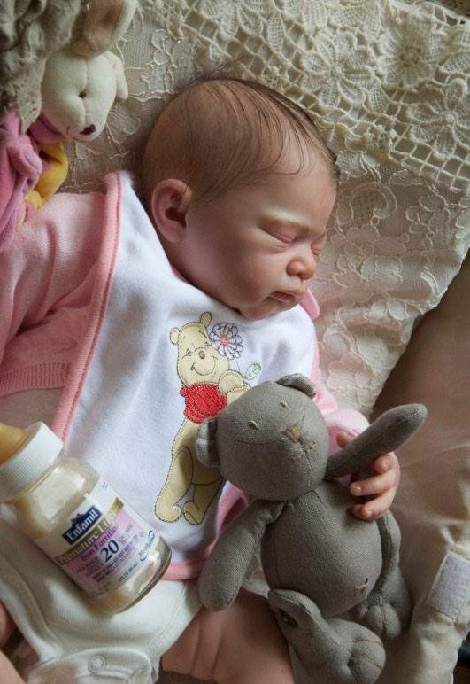 Julie Reborn Vinyl Doll Head by Adrie Stoete Mix & Match
