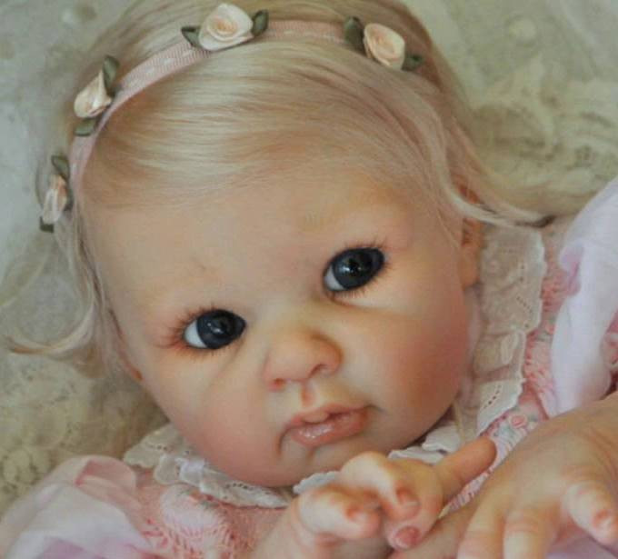 Lisa Reborn Vinyl Doll Head by Adrie Stoete Mix & Match