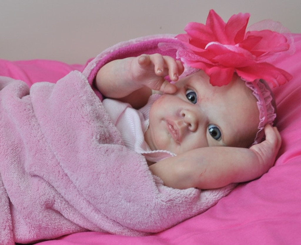 Jill Reborn Vinyl Doll Head by Adrie Stoete Mix & Match