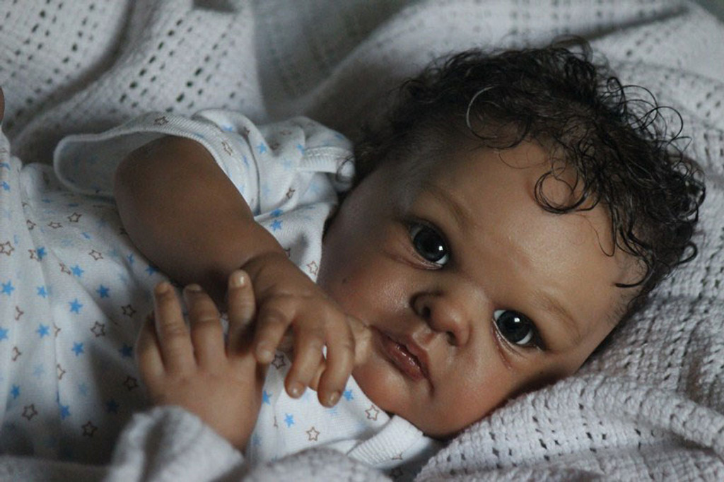 Jill Reborn Vinyl Doll Head by Adrie Stoete Mix & Match