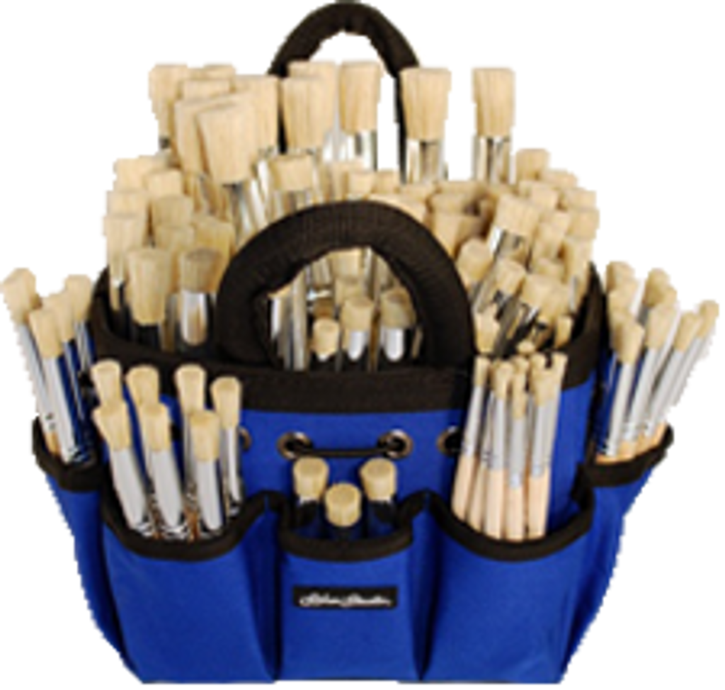 Silver Brush Nylon Rectangular Petite Tote 9500 Choose Your Color Blue, Black or Red