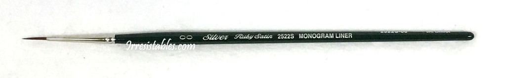 Silver Brush Ruby Satin Monogram Liner Brush 2/0  2522S