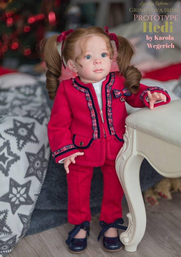 Hedi Standing Toddler Reborn Vinyl Doll Kit by Karola Wegerich 