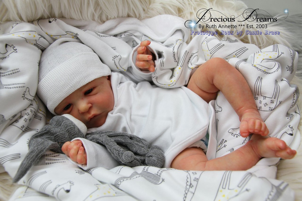 Roux Reborn Vinyl Doll Kit by Cassie Brace 18"