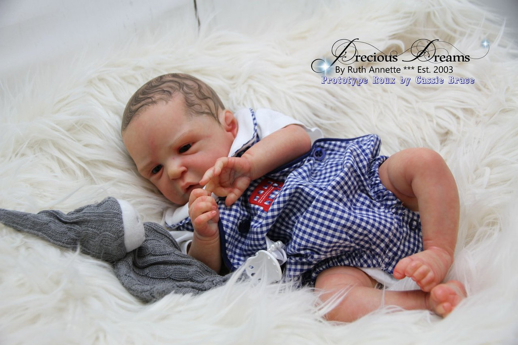Roux Reborn Vinyl Doll Kit by Cassie Brace 18"