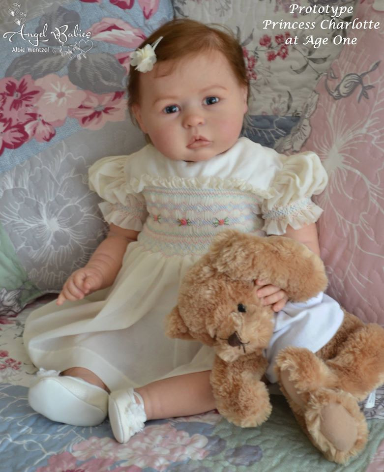 Princess Charlotte at Age 1 Doll Kit w/ Straight Legs by Tomas Dyprat