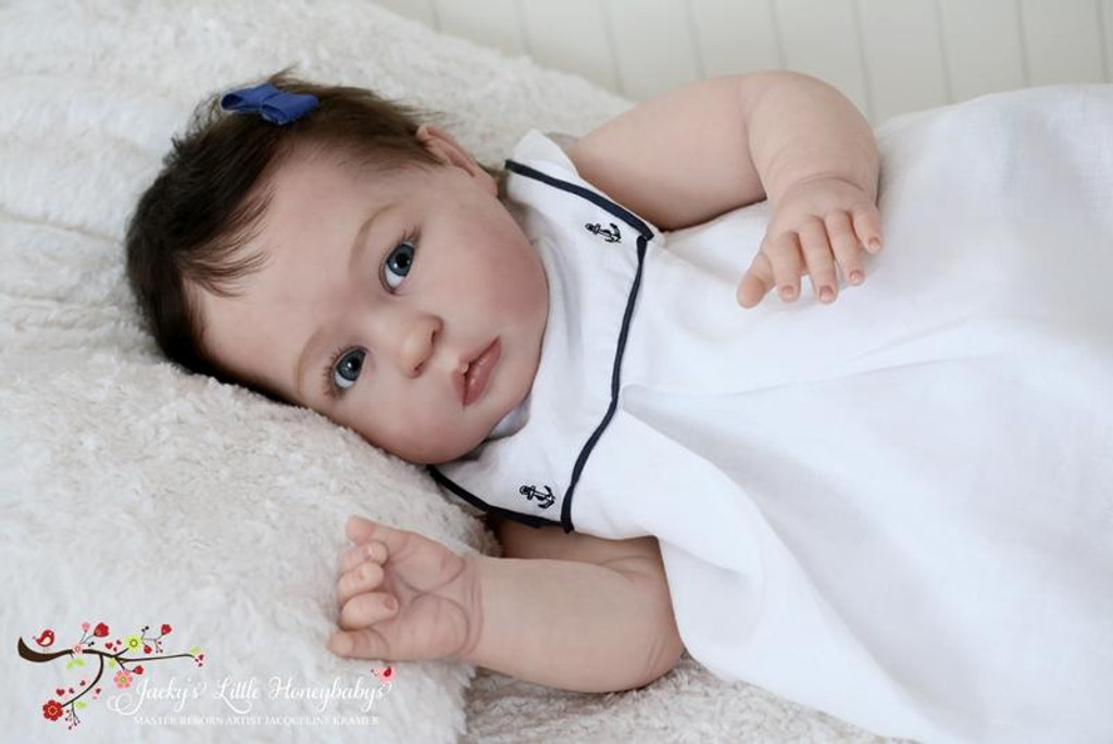 Princess Charlotte at Age 1 Reborn Doll Kit with Straight Legs by Tomas Dyprat