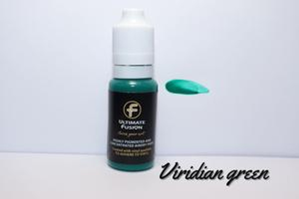 Ultimate Fusion All in One Air Dry Paint Viridian Green 12ml Bottle