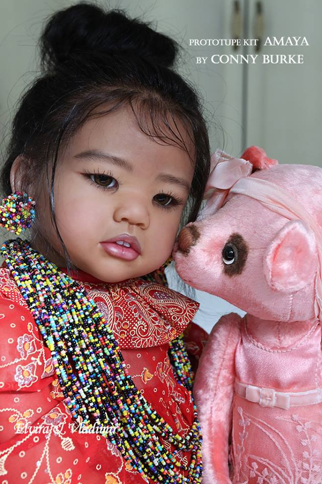 Amaya Reborn Vinyl Toddler Doll Kit by Conny Burke
