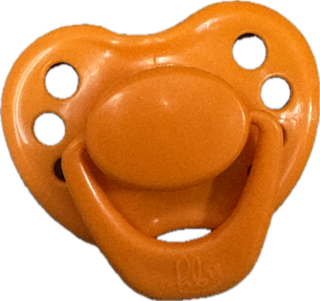 HoneyBug Newborn Pacifier for 18" Dolls - Orange Blossom