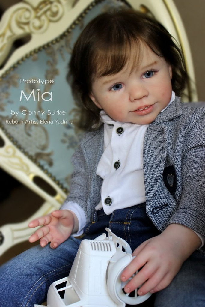 Mia Reborn Vinyl Toddler Doll Kit by Conny Burke