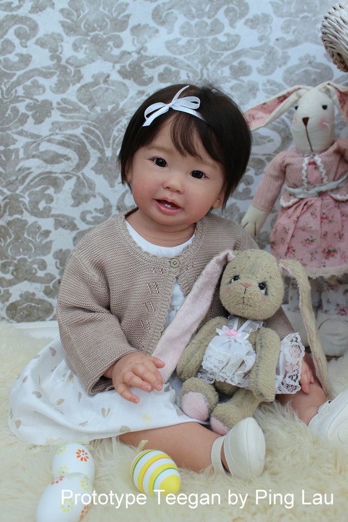 Teegan Reborn Vinyl Toddler Doll Kit by Ping Lau