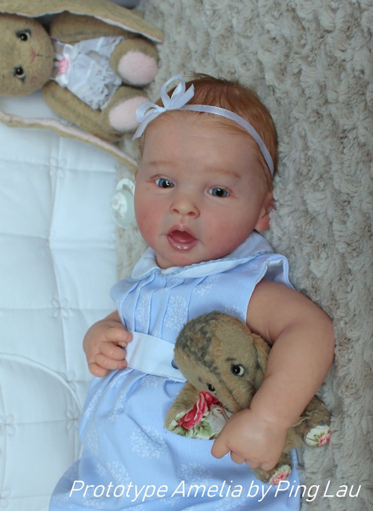 Amelia Reborn Vinyl Doll Kit by Ping Lau